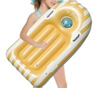 Inflatable Body Board, Portable Kids Surfboard, Summer Aquatic Training Gear for Water Sports Fun, Lightweight Swim Float with Handles, Outdoor Pool Dive Beach Party Equipment, 46,85 x 22,83 pulgadas