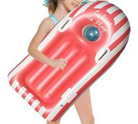 Inflatable Body Board, Portable Kids Surfboard with Handles, PVC Swimming Training Equipment for Summer, Outdoor Play, Water Sport, Party, Dive, Skate, Snorkel, Rescue, Beach Activity Gear, 119x58cm