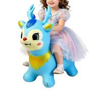 Inflatable Bouncing Horse Toy | PVC Rubber Animal Hopper 55×55×32cm Ride On Jumping Bouncer for Kids 2-4 Balance Training Indoor Outdoor Play Gift | Preschool Activity Toy