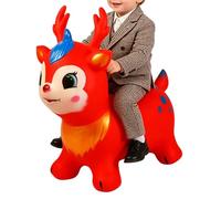 Inflatable Bouncing Horse Toy | PVC Rubber Animal Hopper 55×55×32cm Ride On Jumping Bouncer for Kids 2-4 Balance Training Indoor Outdoor Play Gift | Preschool Activity Toy