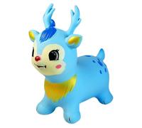 Inflatable Bouncy Horse, Ride on Horse Bouncer, Professional Grade Kids Jumping Hopping Animal Toy, High Contrast Vibrant Finish, Industrial Strength Anti Burst Logic, Gear for Playrooms Preschools