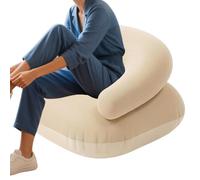 Inflatable Camping Couch, Quick Inflation Air Sofa, Portable Blow Up Chair, Lightweight Lounger for Beach Backyard Tailgating Music Festival Travel Vacation, Wind Filled Air Bed, Compact Carry Design