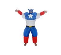 Inflatable Captain America Superhero Adult Costume