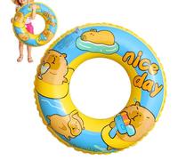 Inflatable Capybara Swim Ring - Cartoon Water Floating Mat | Leak-Proof PVC