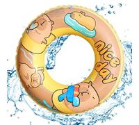 Inflatable Capybara Swim Ring - Cartoon Water Floating Mat | Leak-Proof PVC