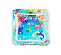 Inflatable Cat Cooling Water Mat Interactive Sensory Play Pad Dog Splash Activity Toy Durable Leak Resistant Foldable Pet Exercise | For Kittens Cats Puppies Playtime Garden Patio Balcony Vacation