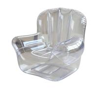 Inflatable Chair - Ergonomic Transparent Air Sofa for Outdoor Relaxation, Portable Furniture with Comfortable Support, Blow Up Couch for Bedroom Travel Poolside Balcony Lawn Indoors, 39.37x37.4 Inches