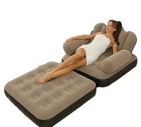Inflatable Chair,Portable 5 in 1 Inflatable Double Layer Sofa,Unfolding Can Serve As a Bed,Carrying Capacity Of 200Kg,Durable And Wear-Resistant,Suitable For Indoor And Outdoor Camping, LJJY-KK, Br