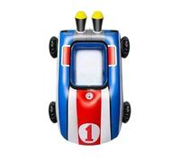 Inflatable Children's Car Float with Integrated Water, Durable PVC Swimming Pool Ring For Kids, Outdoor Portable Water Play Toy with Built-in Squirt For