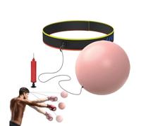 Inflatable Children's Headband Boxing Ball - Speed Reaction Reflex Trainer | Kid-Friendly Size | Durable PVC Foam & Adjustable Strap | Inflatable Design With Pump Included, For Boxing Speed & Hand-Eye