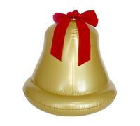 Inflatable Christmas Ball - 19.69 Inch Giant Holiday Ornament for Indoor Outdoor Lawn, Yard Decor with Festive Display Function, Christmas Bell for Home Porch School Office, Red Green Finish