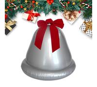 Inflatable Christmas Ball - 19.69 Inch Giant Holiday Ornament for Indoor Outdoor Lawn, Yard Decor with Festive Display Function, Christmas Bell for Home Porch School Office, Red Green Finish