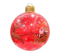 Inflatable Christmas Ball - 25,98 x 18,9 pulgadas PVC Holiday Balls Large Waterproof Decor for Party Design with Easy Inflation, Christmas Ornament for Home Garden Tree Lawn Patio Park