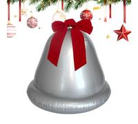 Inflatable Christmas Bells - 22 Inch Giant Outdoor Jingle Bells | PVC Inflatable Ornaments | Larg Bell Christmas Decorations Inflatables, Home Decor Lawn Ornament For Indoor Pathway Holiday - 50x50cm