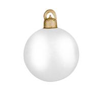 Inflatable Christmas Ornament - Giant 17.7 Inch PVC Holiday Ball | Large Outdoor Christmas Decoration for Lawn, Garden, and Porch, Eye-Catching Festive Display for Home Party Seasonal Celebration