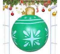 Inflatable Christmas Ornaments 19.29x23.62 In PVC Oversized Ball Decoration | Inflatable Christmas Ornaments Outdoor For Holiday 19.29x23.62 Inc Display Yard Porch Outdoor Family Party Festival Oversized
