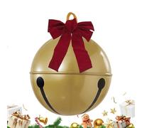 Inflatable Christmas Ornaments, Giant Bow Bell Inflatables, Festive Holiday Decor, Weather-Resistant Design for Indoor, Outdoor, Party, Home, Lawn, Garden, Yard, Patio, Porch, 23.62 inches