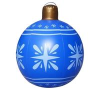 Inflatable Christmas Ornaments - Large Outdoor Festival Ball Decor for Celebration, Yard Lawn with Oversized Design, Holiday Ornament for Porch Tree Family Party Decoration, Weatherproof Material