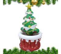 Inflatable Cooler - Christmas Tree Shape Ice Bucket, Festive Champagne Buckets | Fun Holiday Design, Easy to Inflate and Use, Ideal para Beer Soda Wine Bar Restaurant BBQ Picnic, 36 x 36 x 70 cm