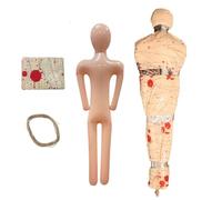 Inflatable Corpse Halloween Decoration - Life Size | Scary Body Prop Kit | Complete 150cm Inflatable Doll, 10m Hanging Rope Included, PVC Body Bag, for Haunted House & Yard Prank Setup