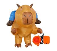 Inflatable Costume, Halloween Capybara Suit for Cosplay, Funny Fancy Outfit for Girls Boys Men Women, Party Accessory for Carnivals Parades Gatherings Masquerades