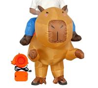 Inflatable Costume, Halloween Capybara Suit, Ride On Fancy Outfit, Cosplay Party Wear, Hilarious Dress-Up for Girls Men Women Boys Carnivals Gatherings Masquerades Parades Events, Cloth
