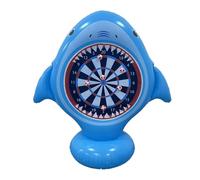 Inflatable Dart Board - Shark Shape Throwing Target Game, Inflatable Dart Board Pool Toy with 6 Balls, Shark Target Throwing Game for Kids and Families, Summer Beach, Pool, Backyard, Water Park