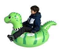 Inflatable Dinosaurio Sled - Heavy Duty Snow Sled - Handles - Winter Fun | Inflatable Snow Sled Kids Adults Boys Girls Family Activities Skiing Outdoor Park Garden Backyard