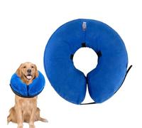 Inflatable Dog Cone, Waterproof Breathable Collar, Removable Inner Pillow with Strap, Soft Protective Circle, Adjustable Lightweight Neck Support, Indoor Outdoor Puppy Kitten Care for Pets