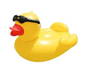 Inflatable Duck Float - Big Pool Raft Leisure, buoyant summer lounger cheerful animal design floating relaxation ring vibrant water play gear lake beach yard party feature | fun swim accessory