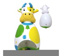 Inflatable Farm Animals - Inflatable Cow Wobble Toy | 3D Wobbling Figure | Inflatablle Cow Doll Children's Interactive Game For Desk Holiday Classroom Bedroom Travel Birthday Boys Girls Backyard