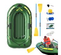 Inflatable Fishing Kayak - Portátil Inflatable Boat & Canoa | Robusto PVC Fishing Bot with Paddles, Foot Pump & Repair Kit | Lightweight Inflatabl Boat for 1 Adulto + 1 Child | Outdoor Rafting, Fishin
