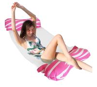 Inflatable Floating Row Toys, Foldable Pool Floats, Ergonomic Rafts Water Sports, Multi-Purpose Water Toys with Backrest Design for Adults & Children 47.24x27.56 inches