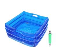 Inflatable Foot Bath - Foldable Footbath, Foot Soaking Bath Basin, Pool Entry Foott Baath Basin | Blue Foott Baath for Home, Spa, Portable Wash Baasin for Yard, Beach, Camping