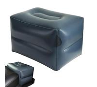Inflatable Foot Rest | Inflatable Stool Leg Rest Pillow | Gray Travel Foot Rest Pillow | Lightweight Airplane Inflatable Foot Rest for Airplane, Car, Home, Campsite Travel Inflatable Foot