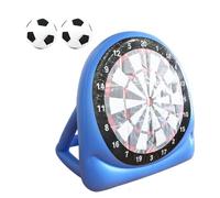 Inflatable Football Target, Soccer Target Dartboard 150cm Inflatable Soccer Targets Board with Adhesive Design Outdoor Dart-Throwing Game with 2 Football for Children Boys Girls Teens