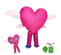 Inflatable Heart Costume - Women Men Adults Outfit Suit Proposal Dating