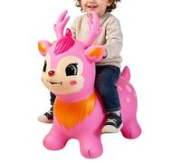 Inflatable Horse Bouncer, Kids Ride On Jumping Toy, Safe Durable Animal Hopper, Fun Preschool Activity Aid, Perfect for Home Outdoor Playroom Daycare Birthday Party Boys Girls