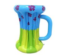 Inflatable Ice Bucket Cooler, Portátil PVC Beverage Holder for Hawaiian Theme Celebrations, Blow-Up Drink Storage Tub for Beach BBQs, Outdoor Party Refreshment Organizer