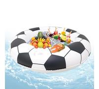 Inflatable Ice Cooler Bucket, Sport Ball Shape, Waterproof Floating Serving Bar with Sturdy Build, Premium Quality Drinks Accessory, Outdoor Backyard BBQ Picnic Daily Routine Use 25.2x25.2 Inches
