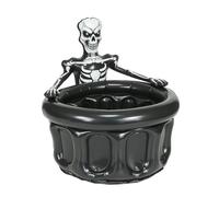 Inflatable Ice Cooler, Halloween Skeleton Drink Tub, Leak Proof Beverage Holder with Spooky Design, PVC Party Cooler with Easy Inflate Build, Outdoor Barbecue Pool Party Accessory for Garden Use