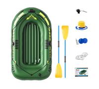Inflatable Kayak Boat - Complete Rafting Fishing Set with Oars Pump, Durable Lake Pool Raft | Portable - Watercraft