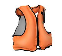 Inflatable Kayaking Vest for Adults Men Women, Portable Buoyancy Aid for Kayaking, Canoeing, Boating, Fishing, Sailing, Swimming, Snorkeling, Water Sports and Outdoor Safety Gear(Orange)