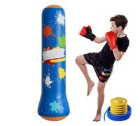 Inflatable Kids Punching Bag, Bounce Back Boxing Bag with Pump, Engaging Punching Stand Bag for Children’s Fitness and Coordination, Great for Indoor and Outdoor Exercise