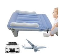 Inflatable Kids Travel Bed, Toddler Blow Up Mattress, Baby Airplanes Seat Extender, High Side Safety Rails, Compact Lightweight Design, Fits Airplane Seats, Travel Use