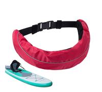 Inflatable Life Belt, Adjustable Inflating Safety Pack, Quick Easy Mechanism, Lightweight & Portable Design, Essential Accessory for Kayaking, Swimming, Snorkeling, Fishing, Sailing, Surfing, Pool