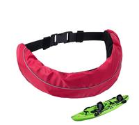 Inflatable Life Belt, Adjustable Inflating Waist Pack, Reusable Safety Gear Accessory, Lightweight Floatation Device, Compact Waterproof Design for Kayaking Surfing Boating Use