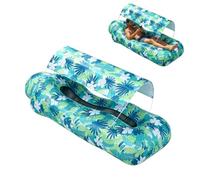 Inflatable Lounger: Sofá de aire portátil cama canopy, Blow Up Beach Lounge Mats