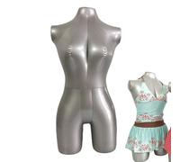 Inflatable Mannequin - Clothing Display Rack | Half Body Display Form | Upper Body Women Model | Retail Store Fixtures & Equipment For Dress Shirt Jacket Photography Jewelry Store Counter
