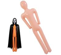 Inflatable Mannequin, Cosplay Human Body, Realistic Life Size Design, Easy to Inflate, Halloween Prop, Excellent for Yard Decor, Escape Rooms, Walkways, frames, Haunted Scenes, 23.62x61.42 Inches